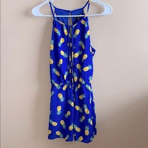 Pineapple print romper
